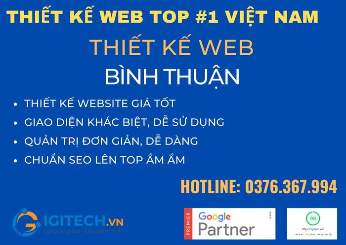 Thiết kế website tại Bình Thuận chuyên nghiệp - chất lượng 