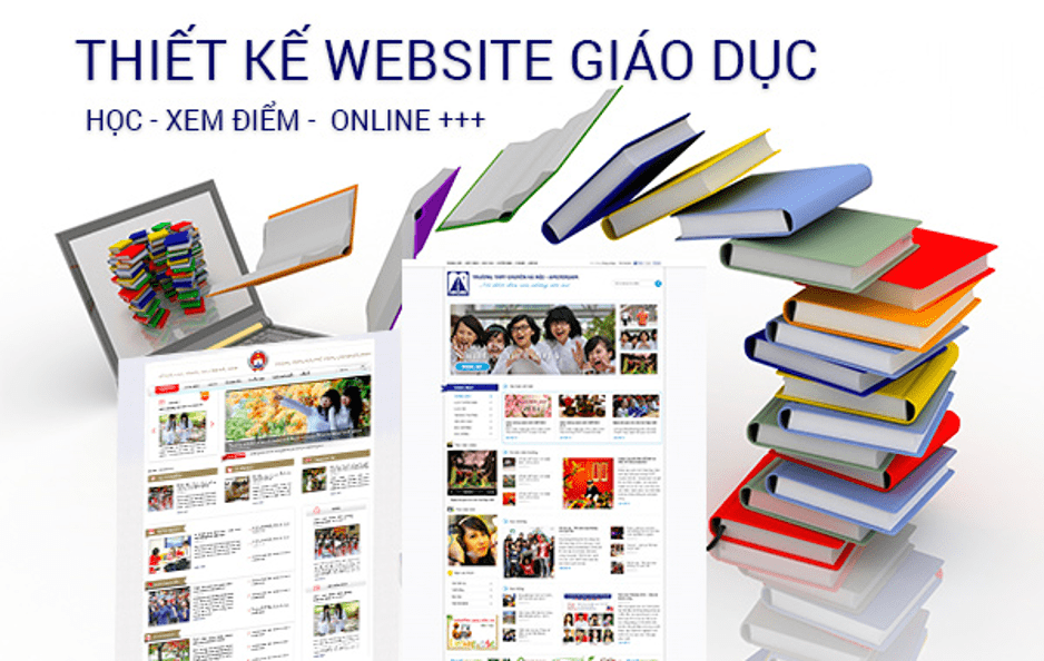 Thiết kế website giáo dục, thiết kế website đào tạo, thiết kế web trường học